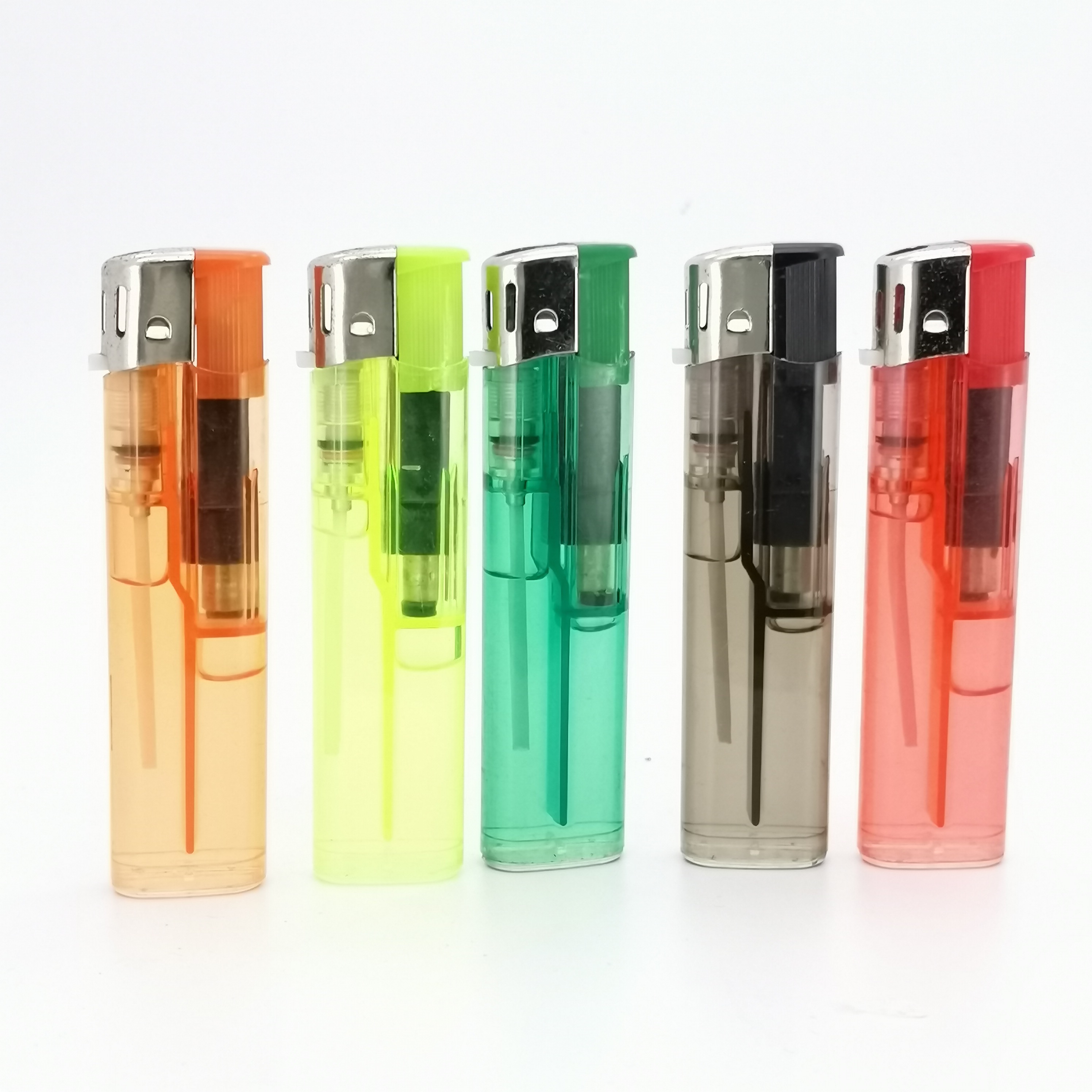 BL-018 Transparent Customized Flame Lighter 