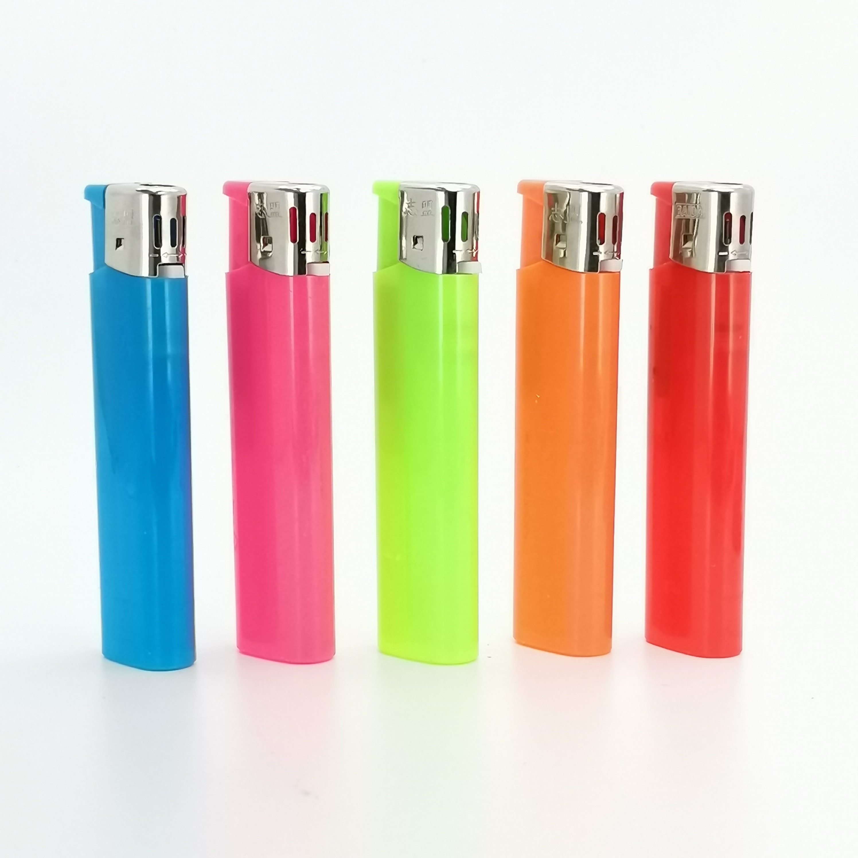 BL-998 Durable Steel Refillable Colored Lighters 