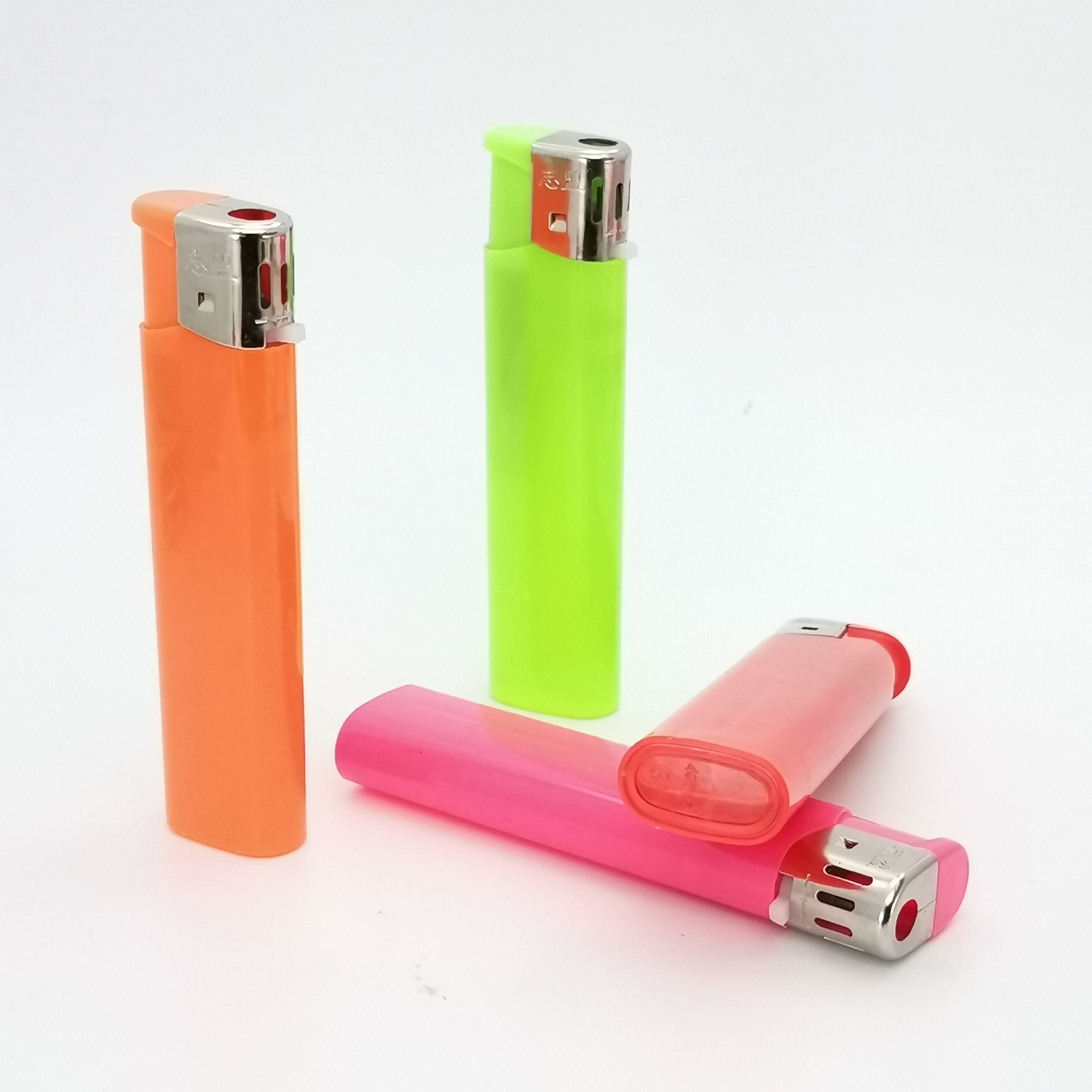 BL-998 Durable Steel Refillable Colored Lighters 