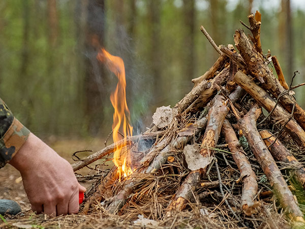 Electric lighter for Wild camping