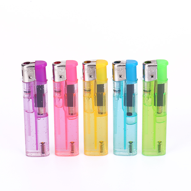 BL-018 Transparent Customized Flame Lighter 