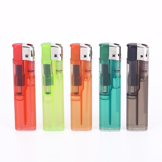 BL-018 Transparent Customized Flame Lighter 